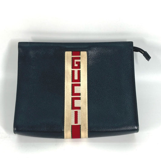 Gucci Black Leather Clutch Bag ()