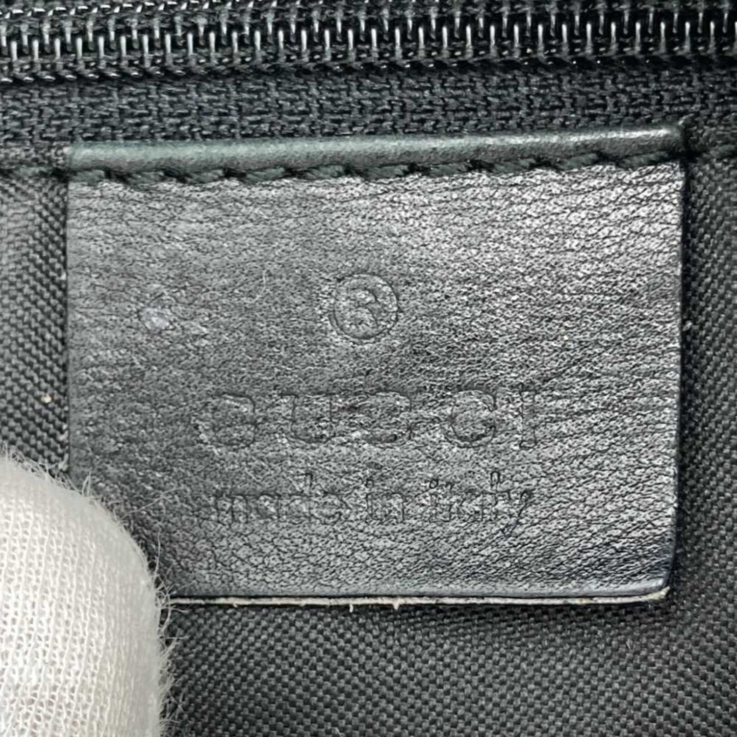 Gucci Bamboo Black Nylon Shoulder Bag