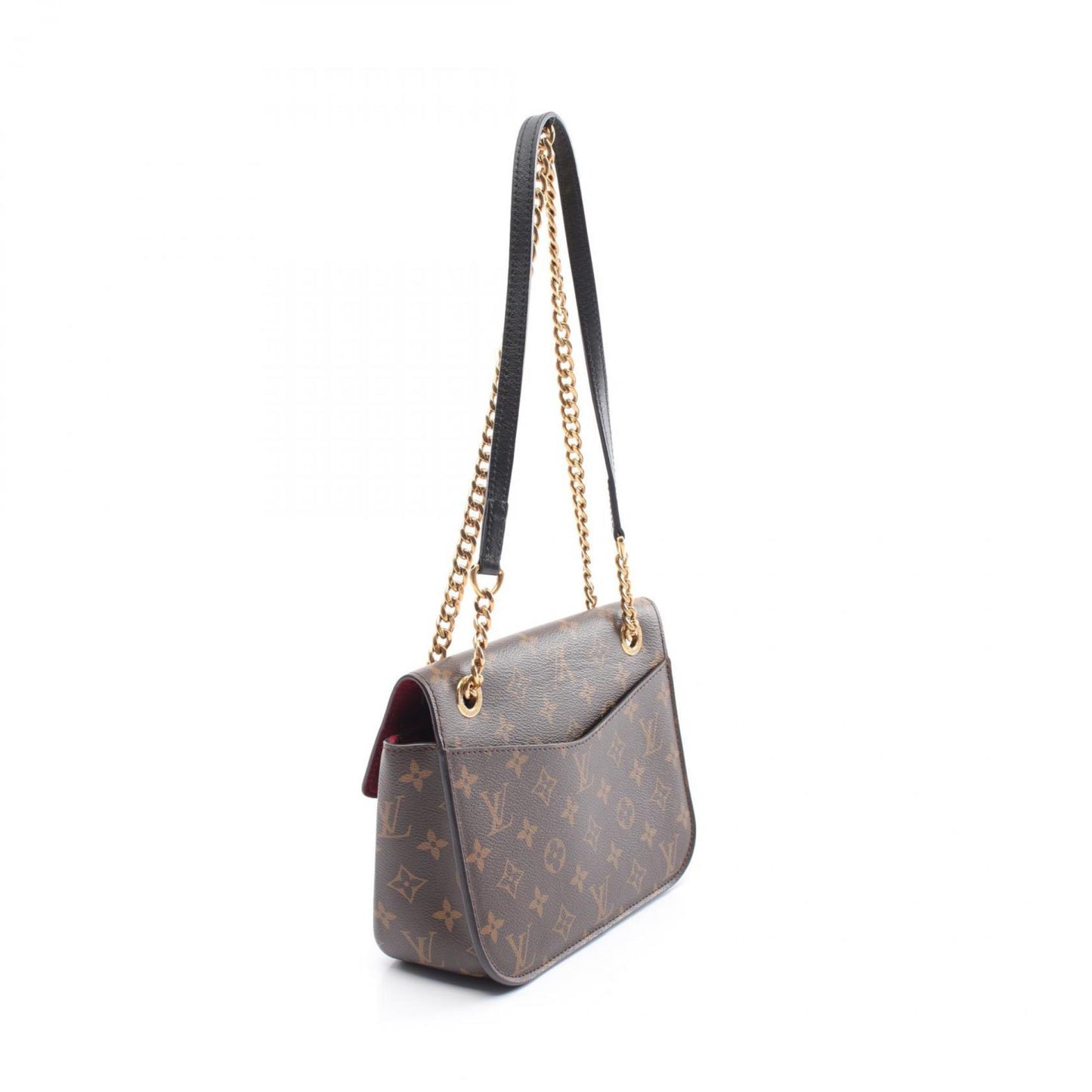 Louis Vuitton Black Brown Monogram Leather Shoulder Bag