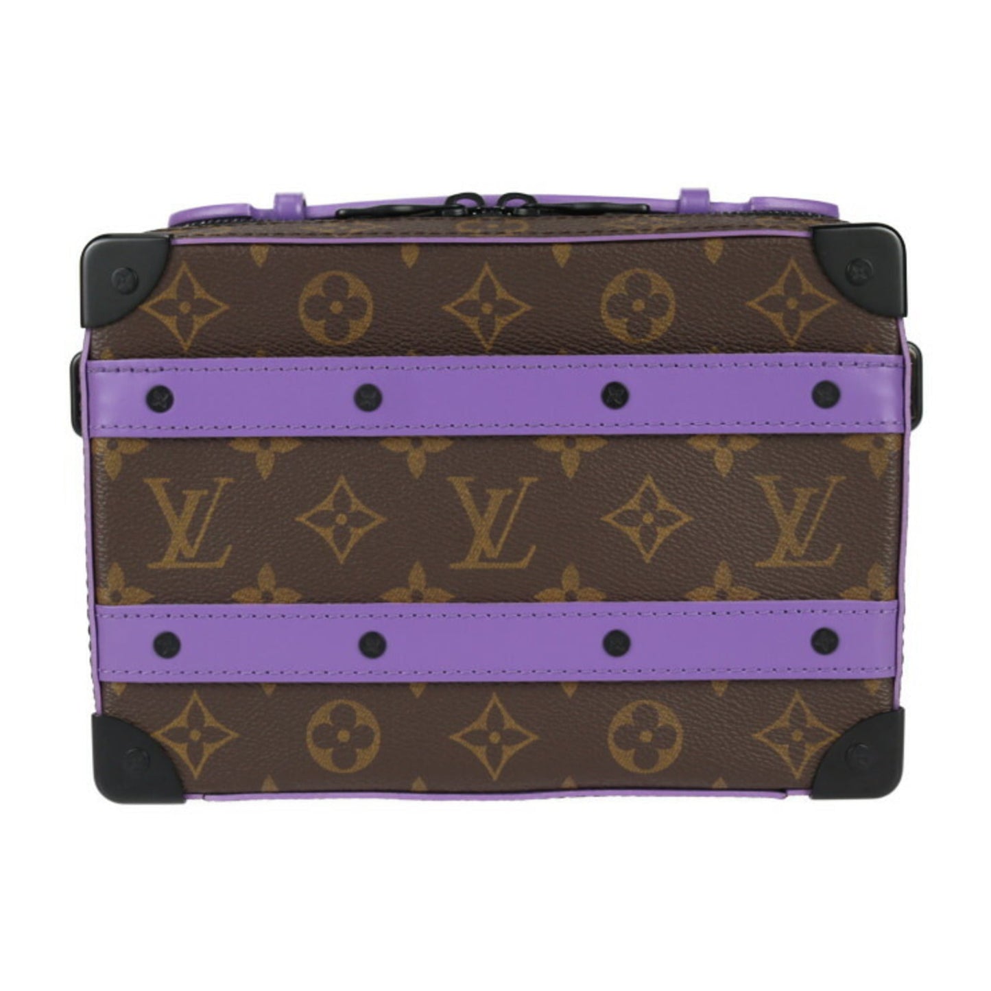 Louis Vuitton Brown Purple Pvc Leather Clutch Bag Handbag Pochette Shoulder Bag