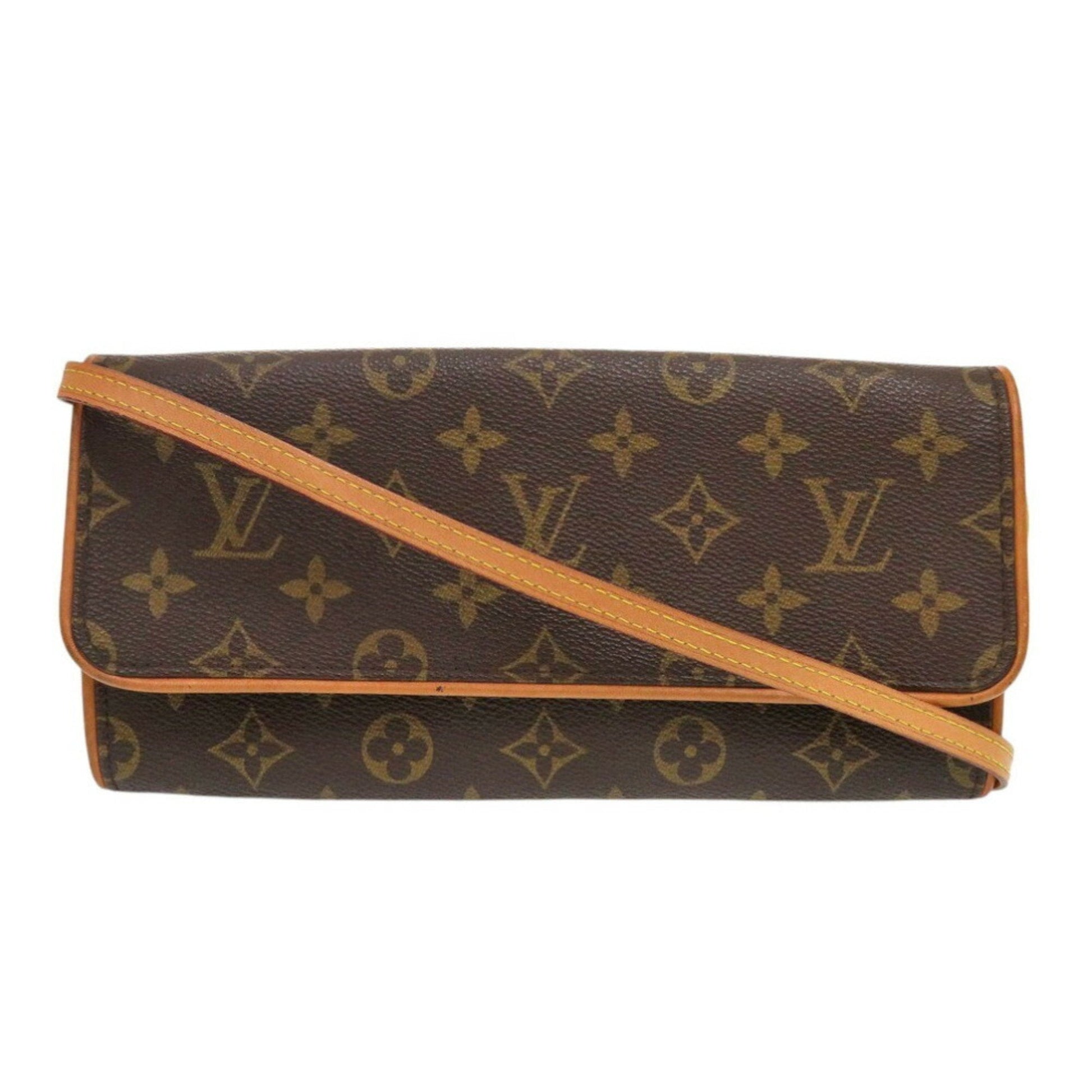 Louis Vuitton Brown Monogram Monogram Pochette Shoulder Bag ()