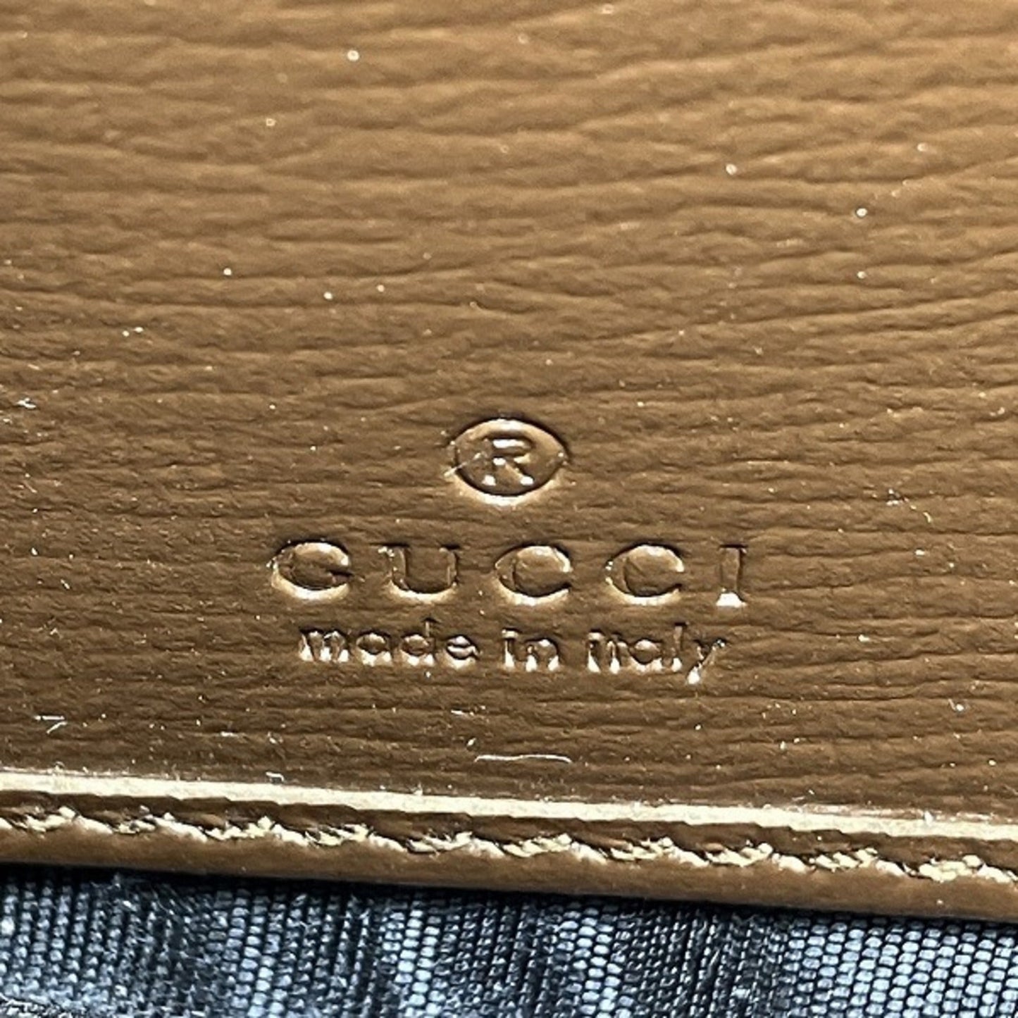 Gucci Brown Gg Supreme Canvas Leather Coin Purse/Coin Case