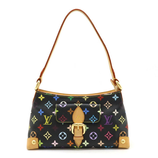 Louis Vuitton Noir Pvc Handbag Shoulder Bag ()
