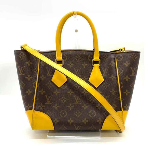 Louis Vuitton Brown Monogram Yellow Monogram Handbag Shoulder Bag ()