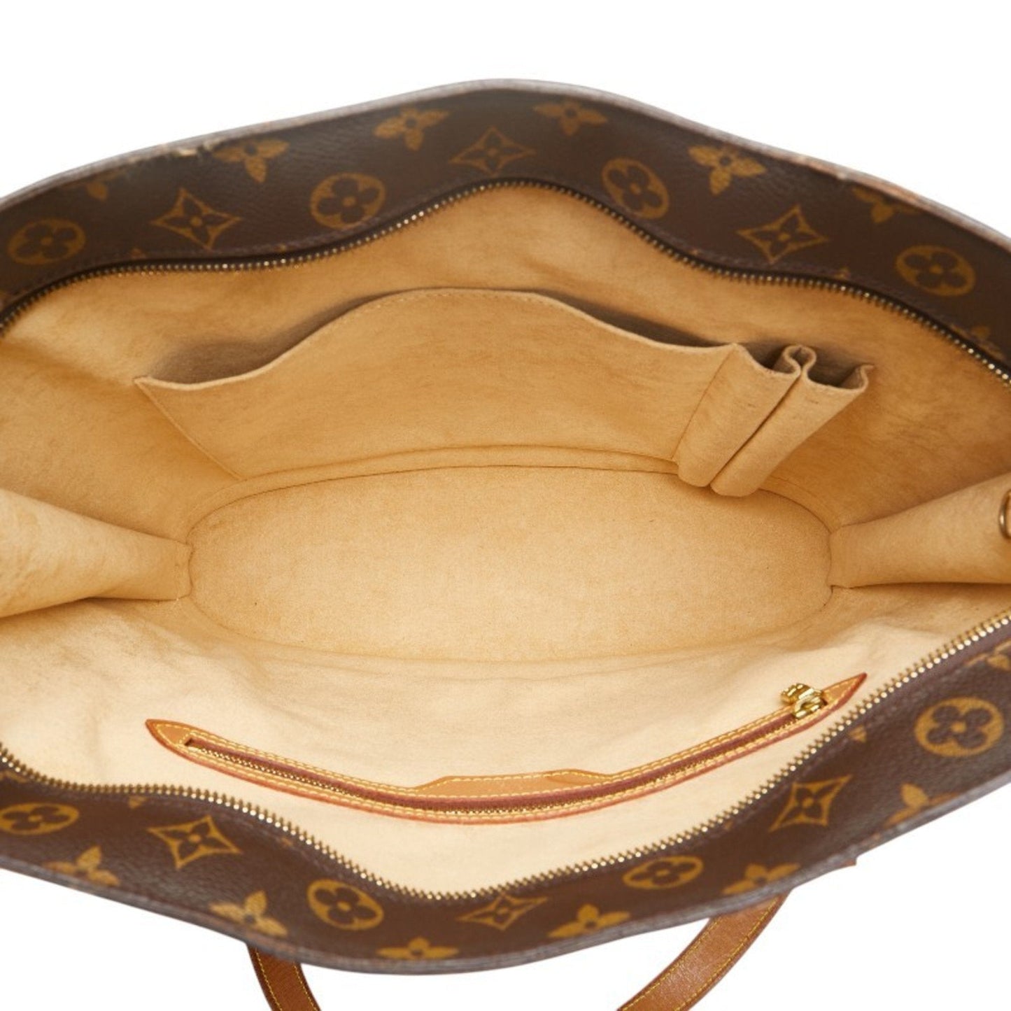 Louis Vuitton Brown Pvc Leather Shoulder Bag Tote Bag