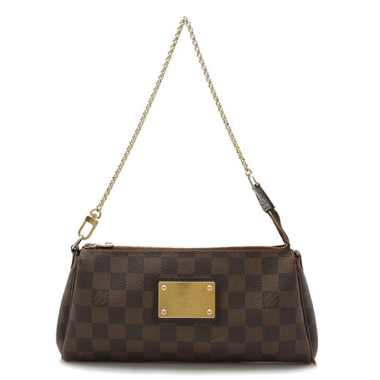Louis Vuitton Brown Pvc Clutch Bag Pouch Shoulder Bag ()
