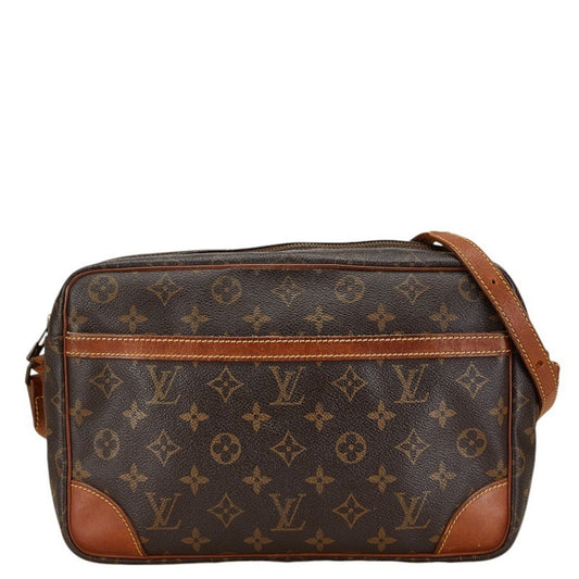 Louis Vuitton Brown Pvc Leather Shoulder Bag ()