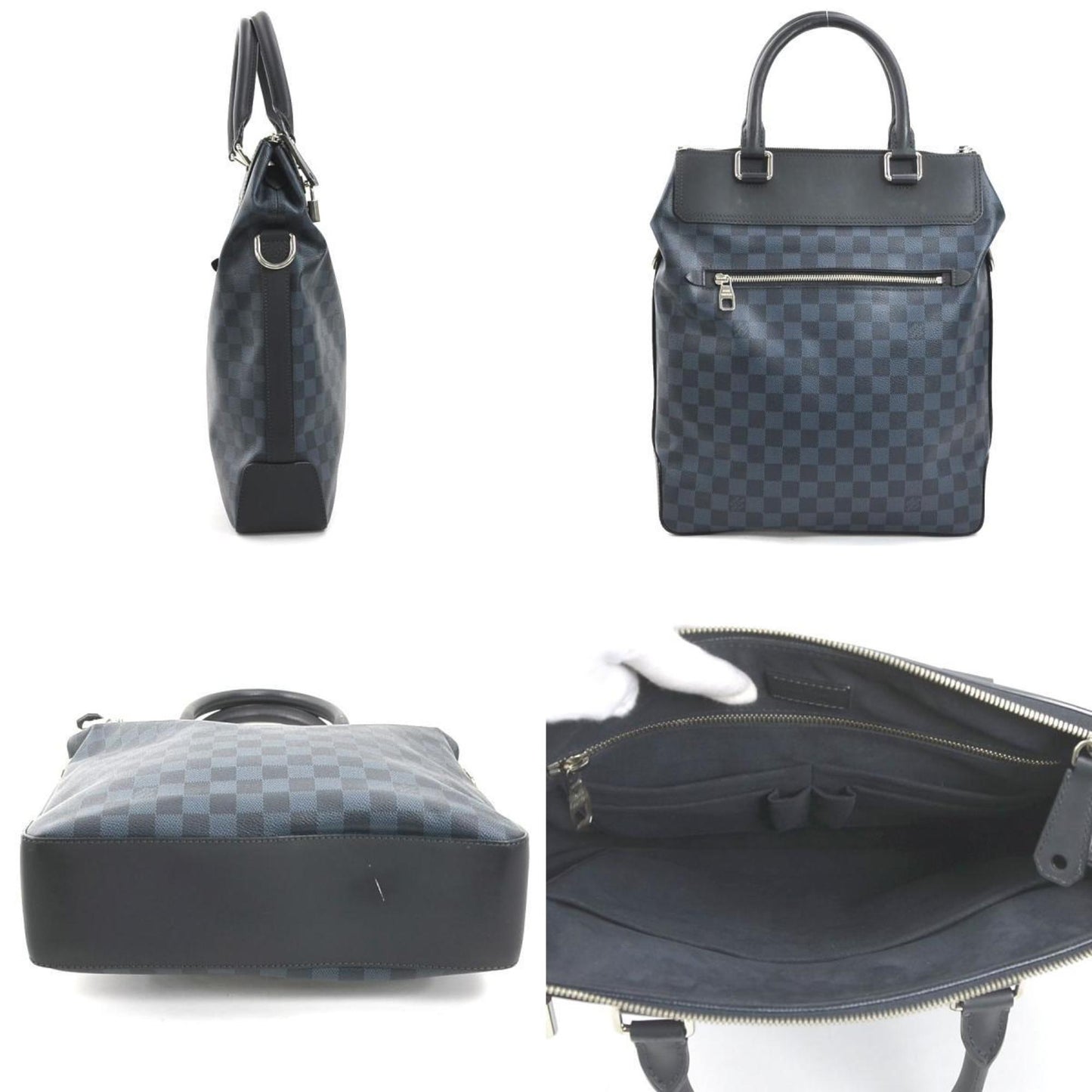 Louis Vuitton Damier Cobalt Damier Cobalt Navy Leather Handbag Shoulder Bag