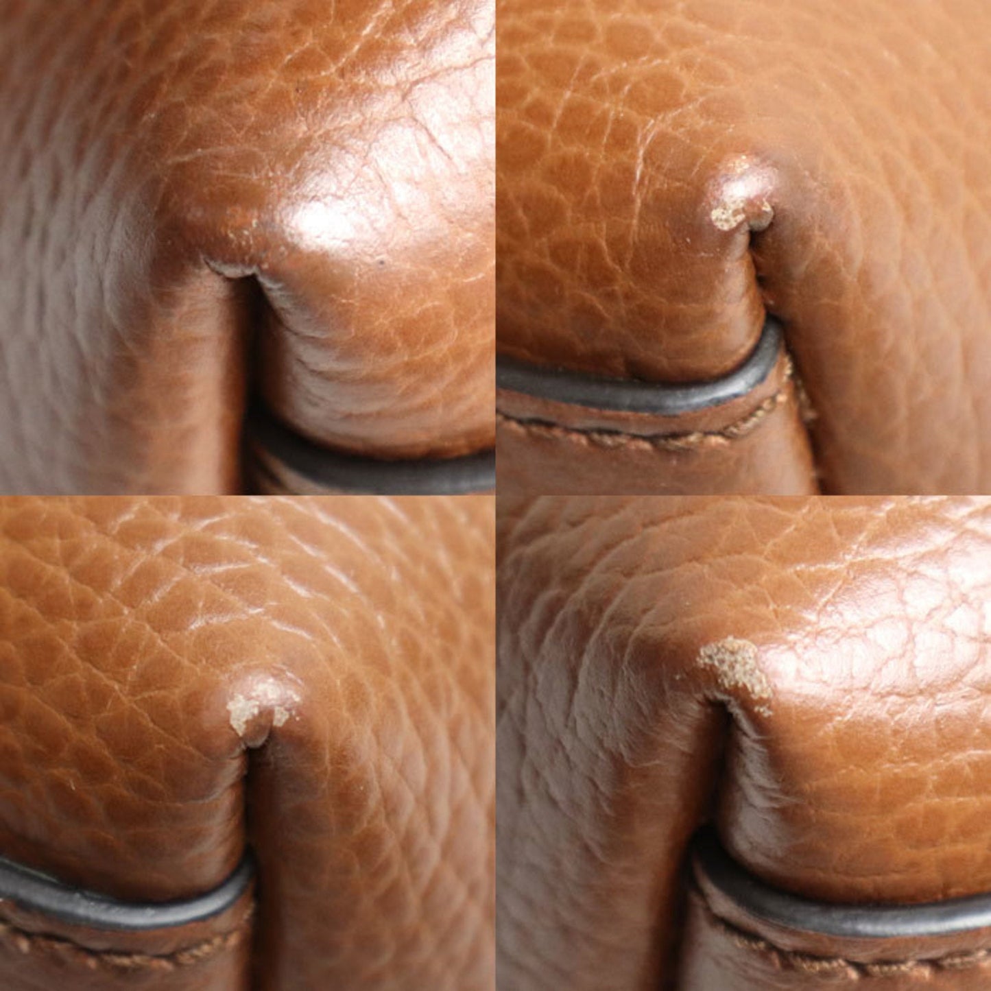 Gucci Blue Brown Denim Leather Tote Bag