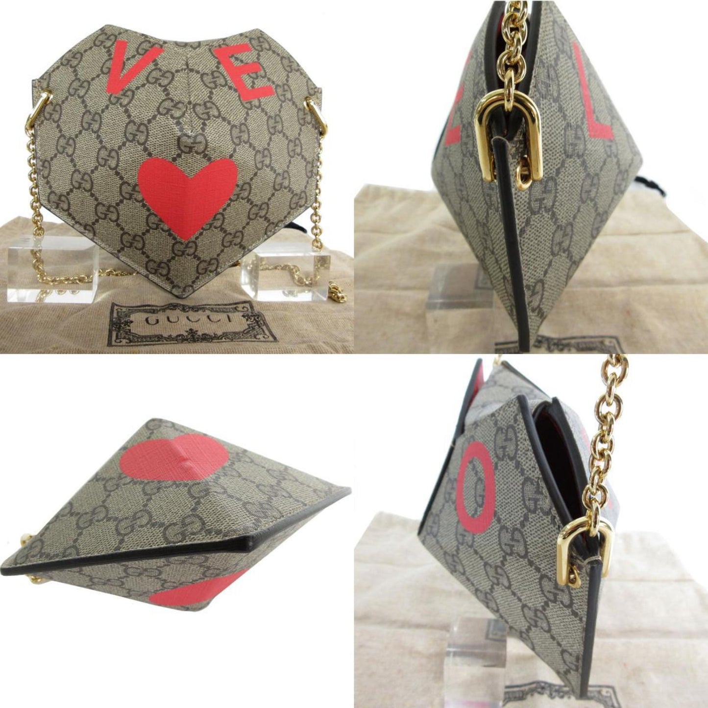 Gucci Brown Pvc Shoulder Bag