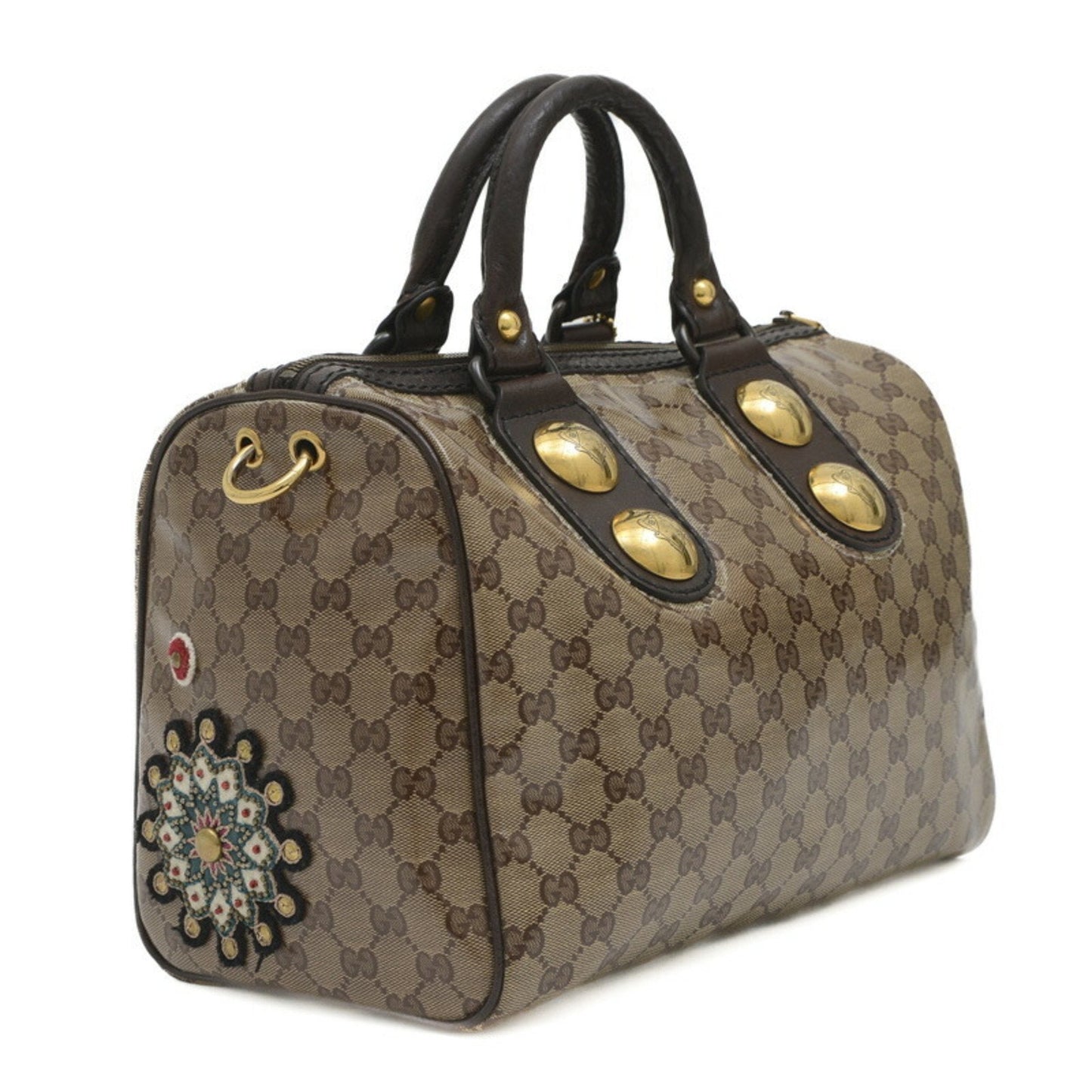 Gucci Brown Coated Canvas Handbag