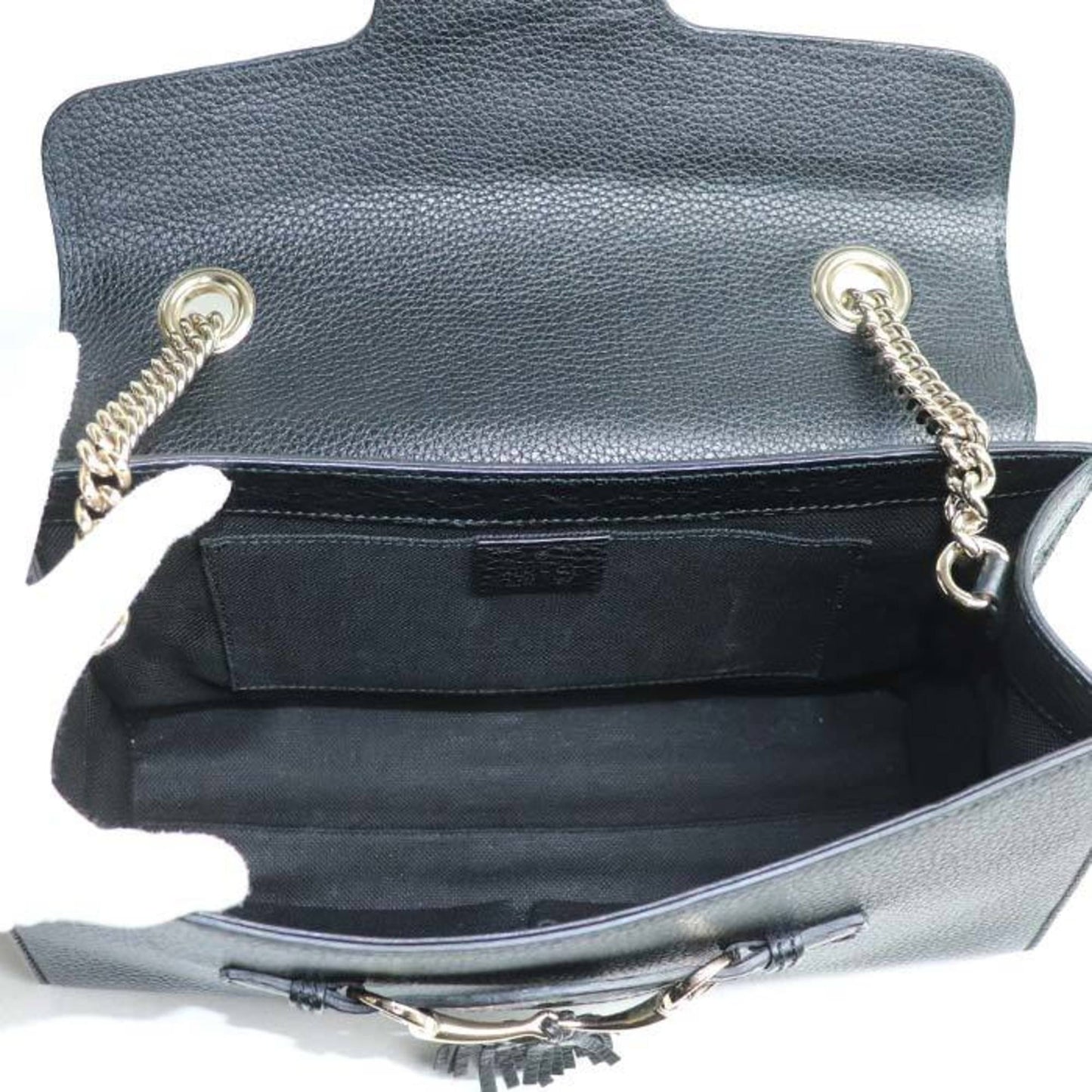 Gucci Black Leather Shoulder Bag
