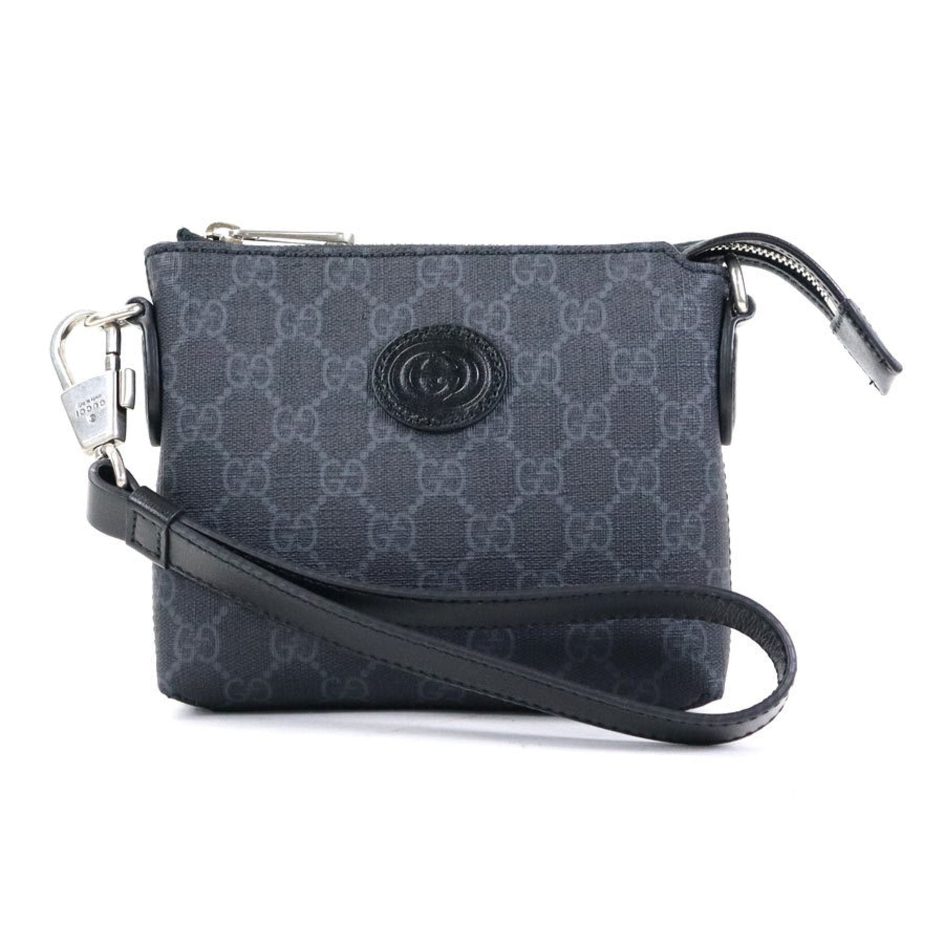 Gucci Dark Gray Gg Supreme Shoulder Bag ()