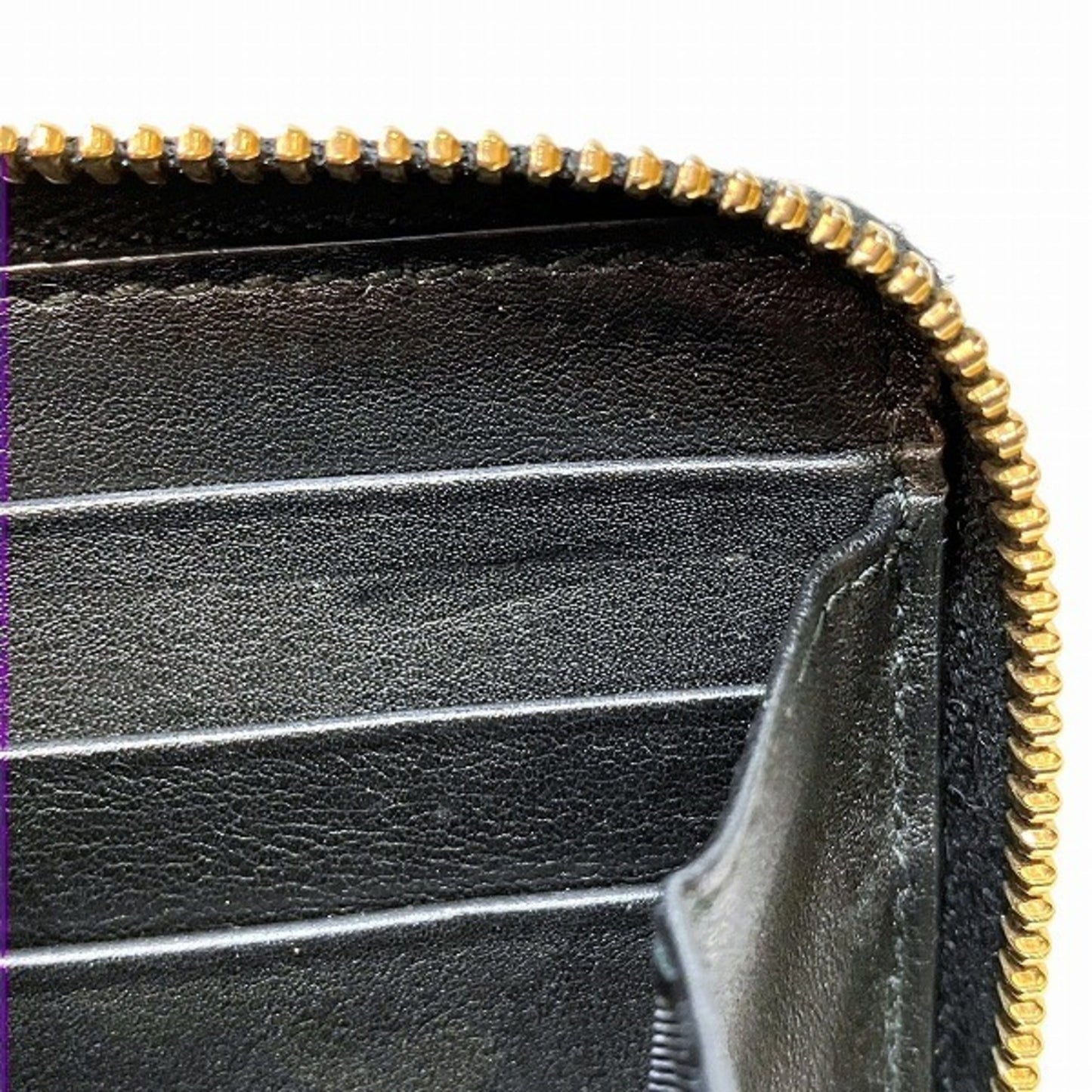 Gucci Guccissima Black Leather Long Wallet (Bi-Fold)