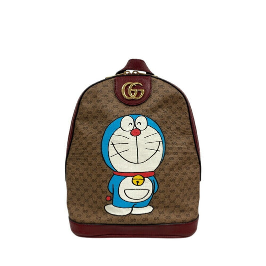 Gucci Beige Red Color Gg Supreme Backpack ()