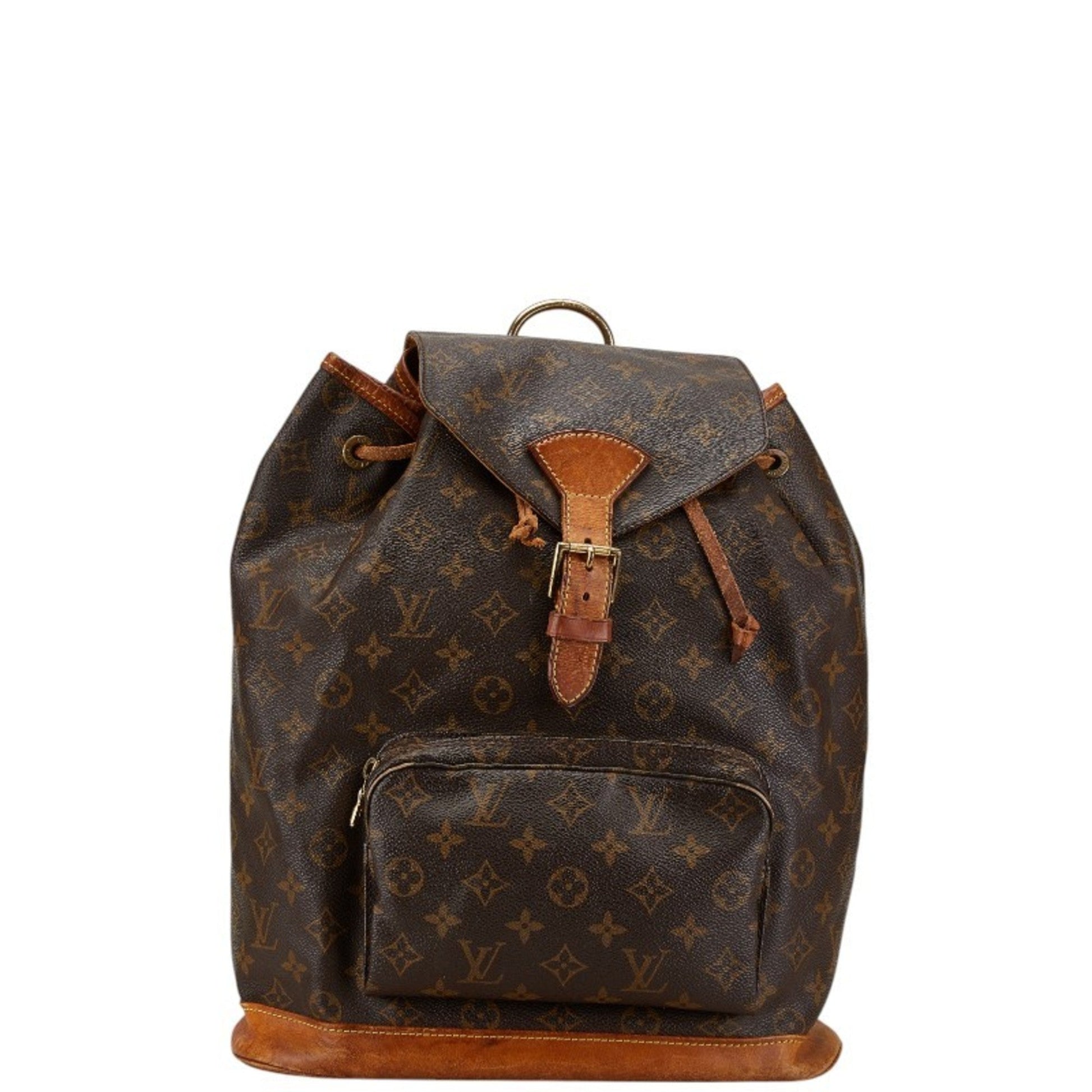 Louis Vuitton Brown Pvc Leather Backpack ()