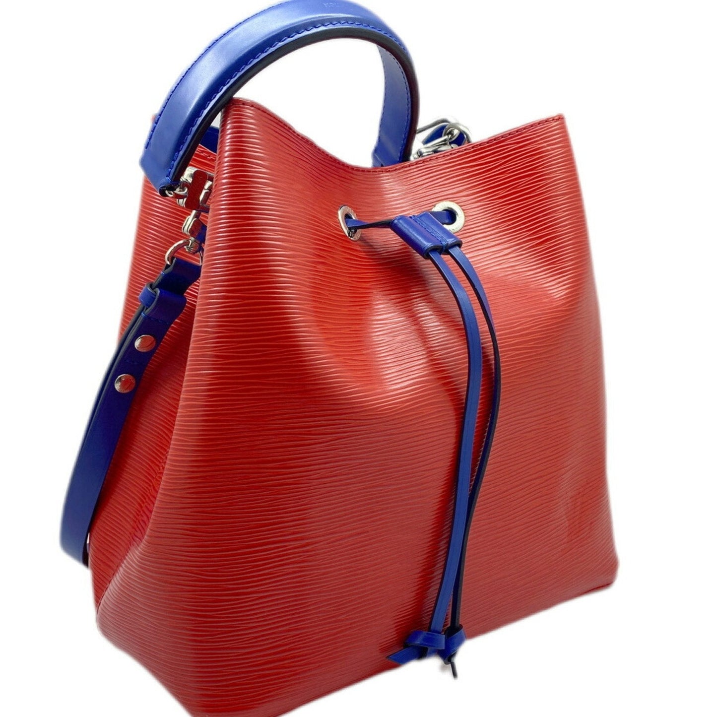 Louis Vuitton Blue Red Color Epi Leather Handbag Shoulder Bag