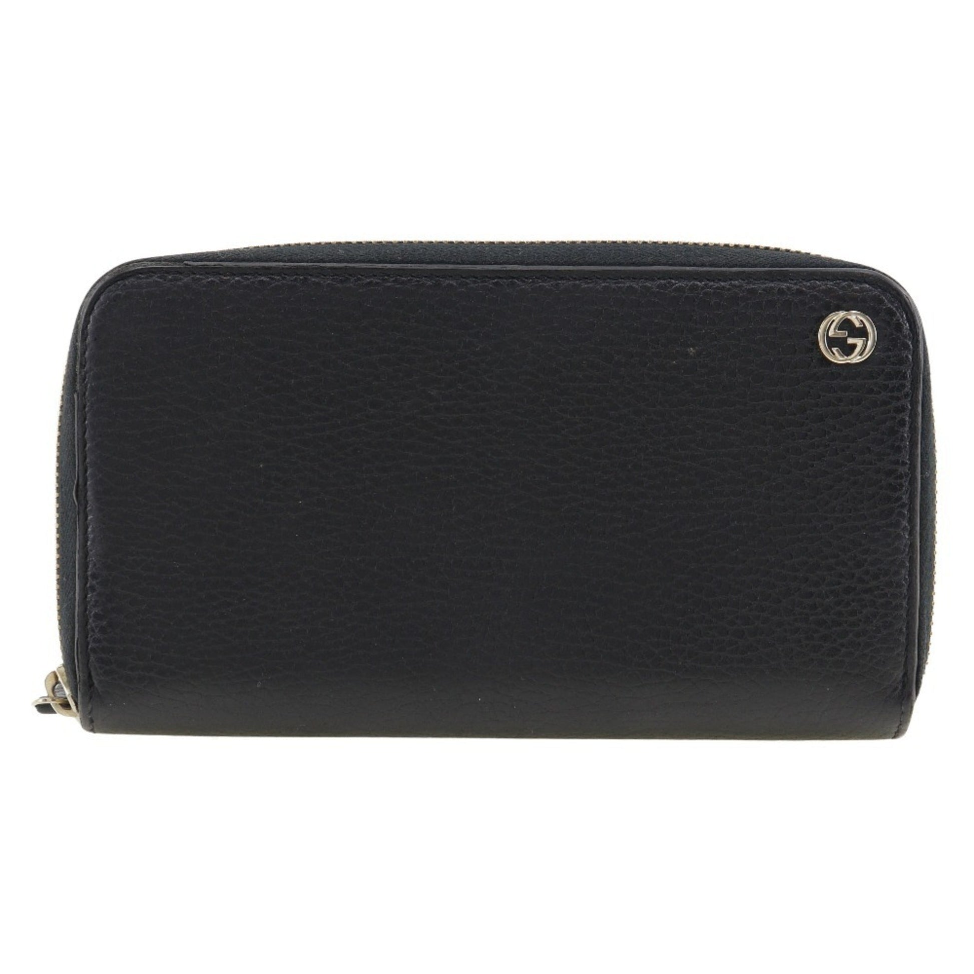 Gucci Black Leather Long Wallet (Bi-Fold) ()