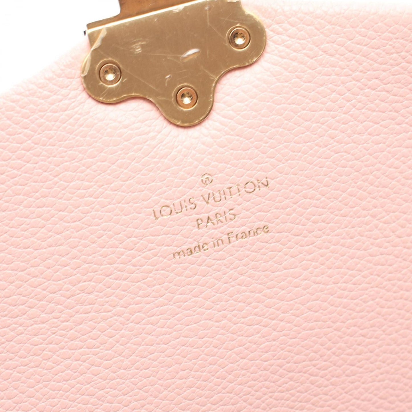 Louis Vuitton Brown Pink Coated Canvas Leather Shoulder Bag