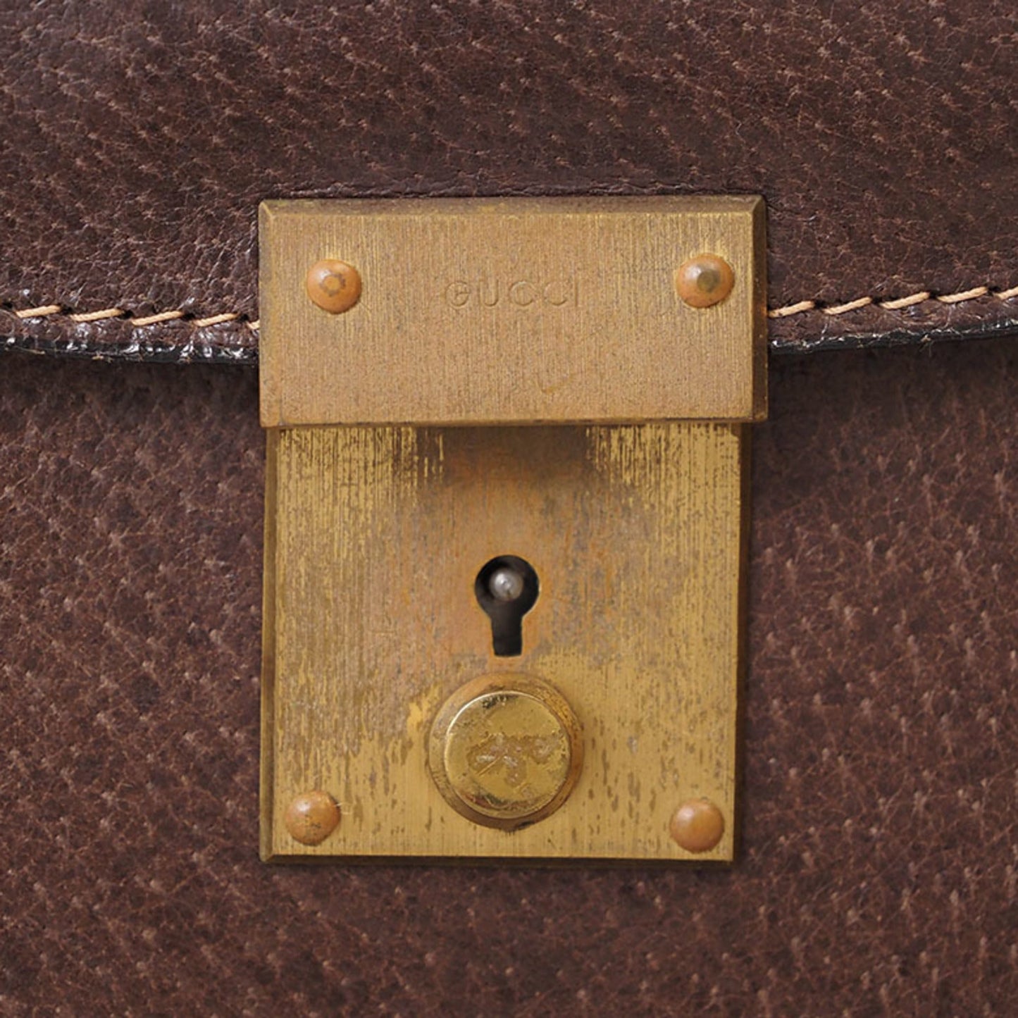 Gucci Brown Leather Shoulder Bag