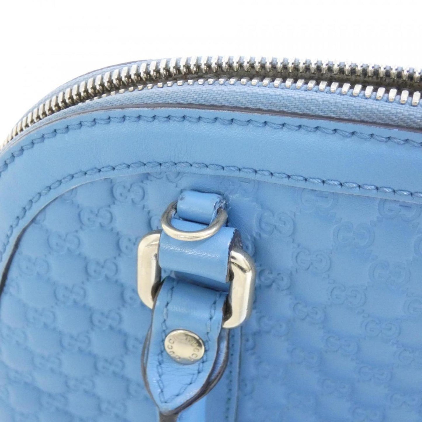 Gucci Light Blue Leather Handbag