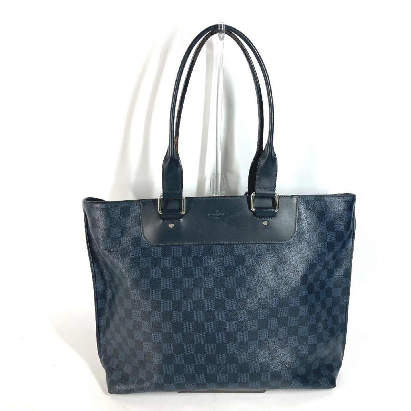Louis Vuitton Navy Damier Canvas Shoulder Bag Tote Bag ()