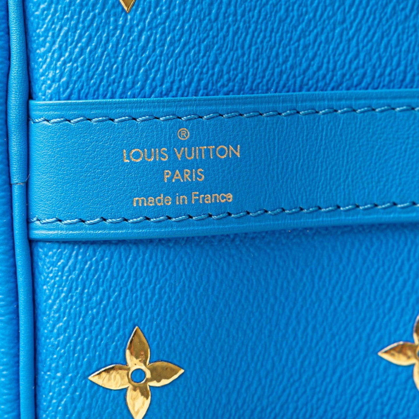 Louis Vuitton Blue Multi-Color Pvc Leather Boston Bag Shoulder Bag