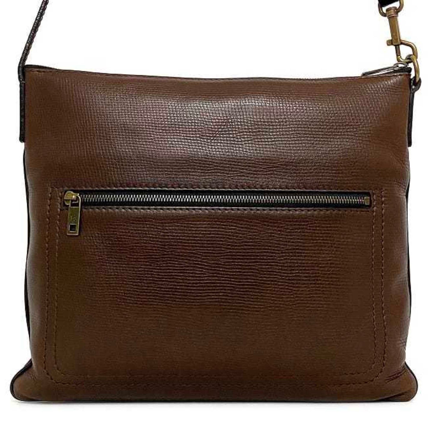 Louis Vuitton Utah Brown Coffee Leather Shoulder Bag