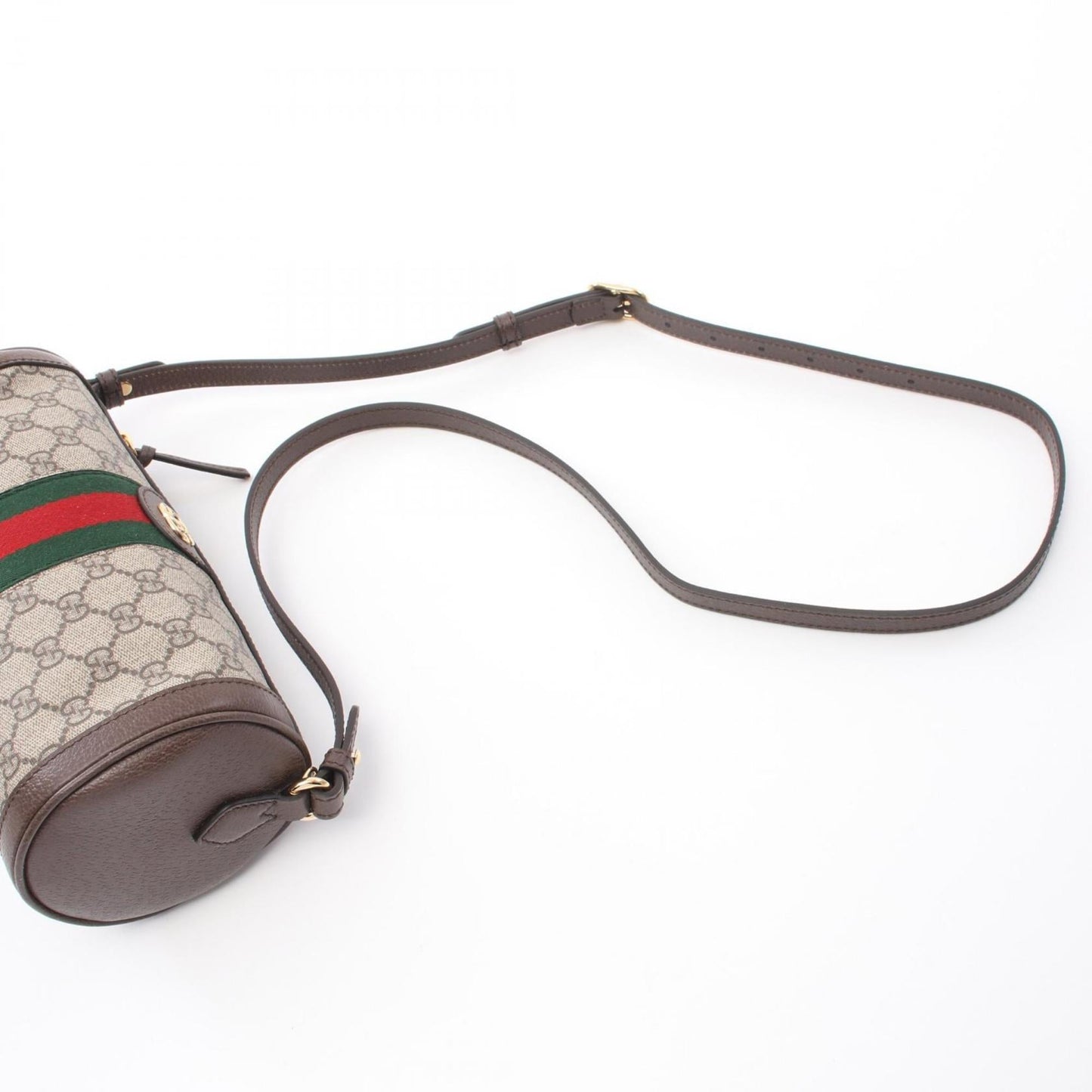 Gucci Beige Brown Multi-Color Pvc Coated Canvas Leather Shoulder Bag