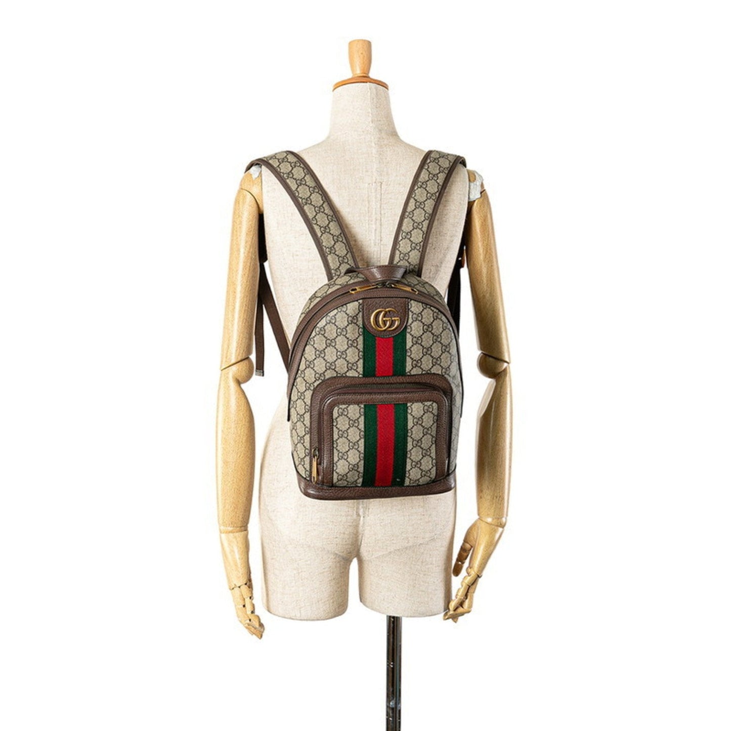 Gucci Beige Pvc Leather Backpack