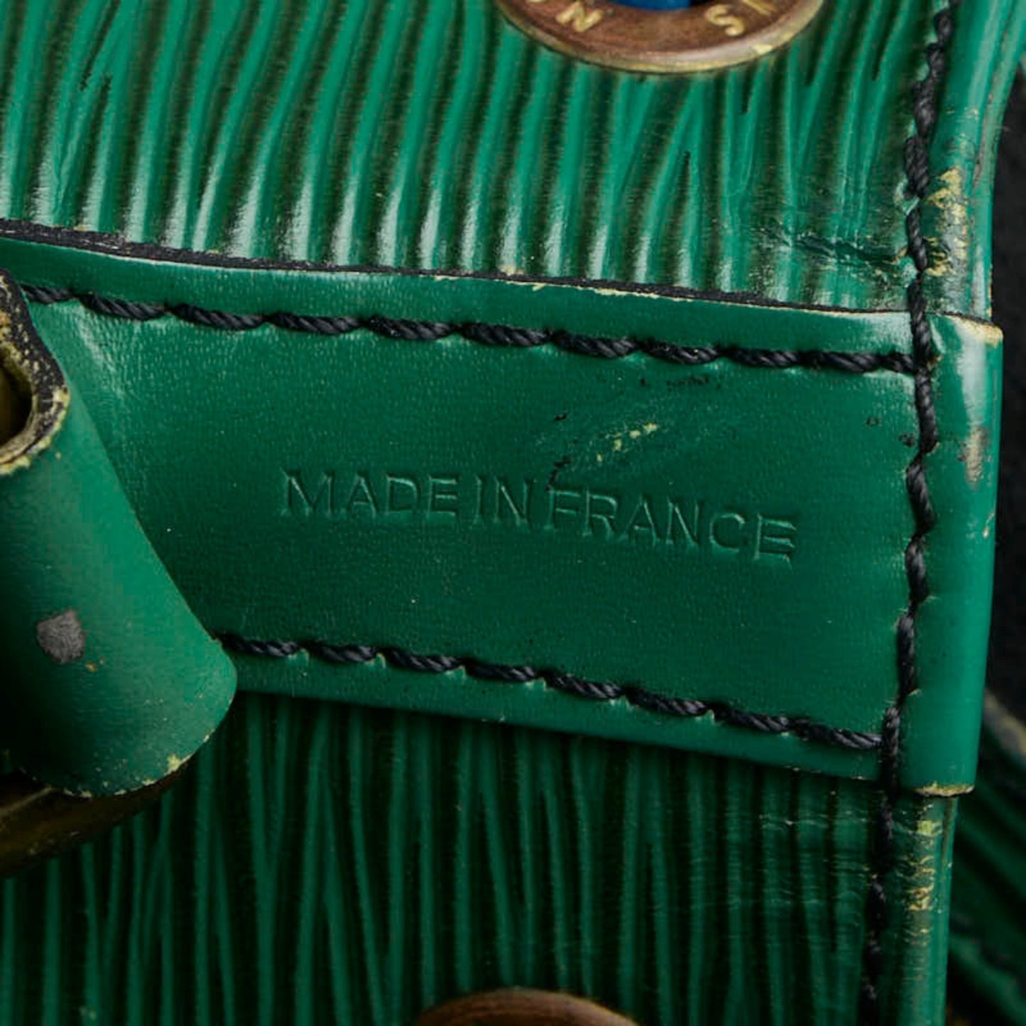 Louis Vuitton Epi Borneo Green Leather Shoulder Bag