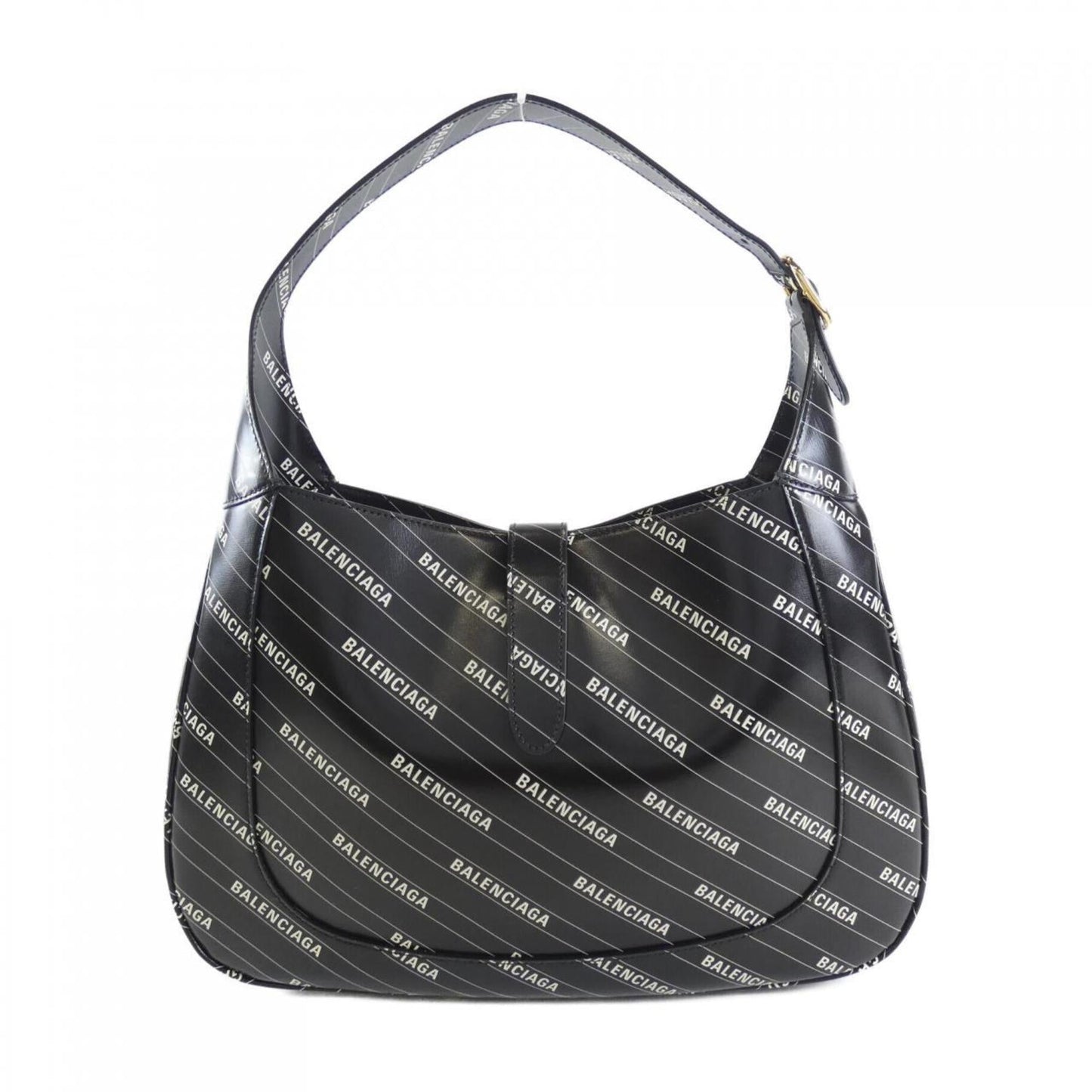 Gucci Black White Leather Shoulder Bag