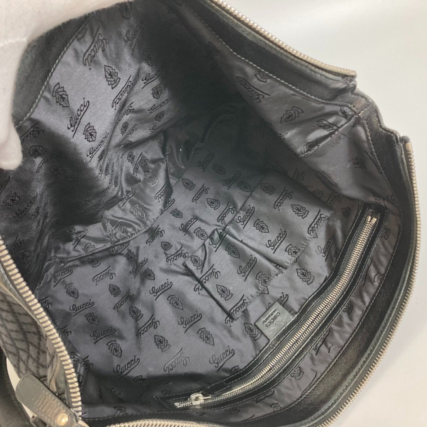Gucci Black Cloth Shoulder Bag