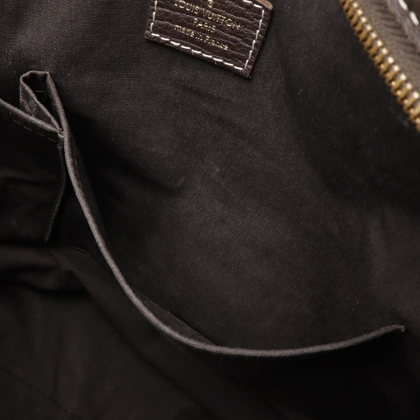 Louis Vuitton Ebene Canvas Leather Shoulder Bag Tote Bag