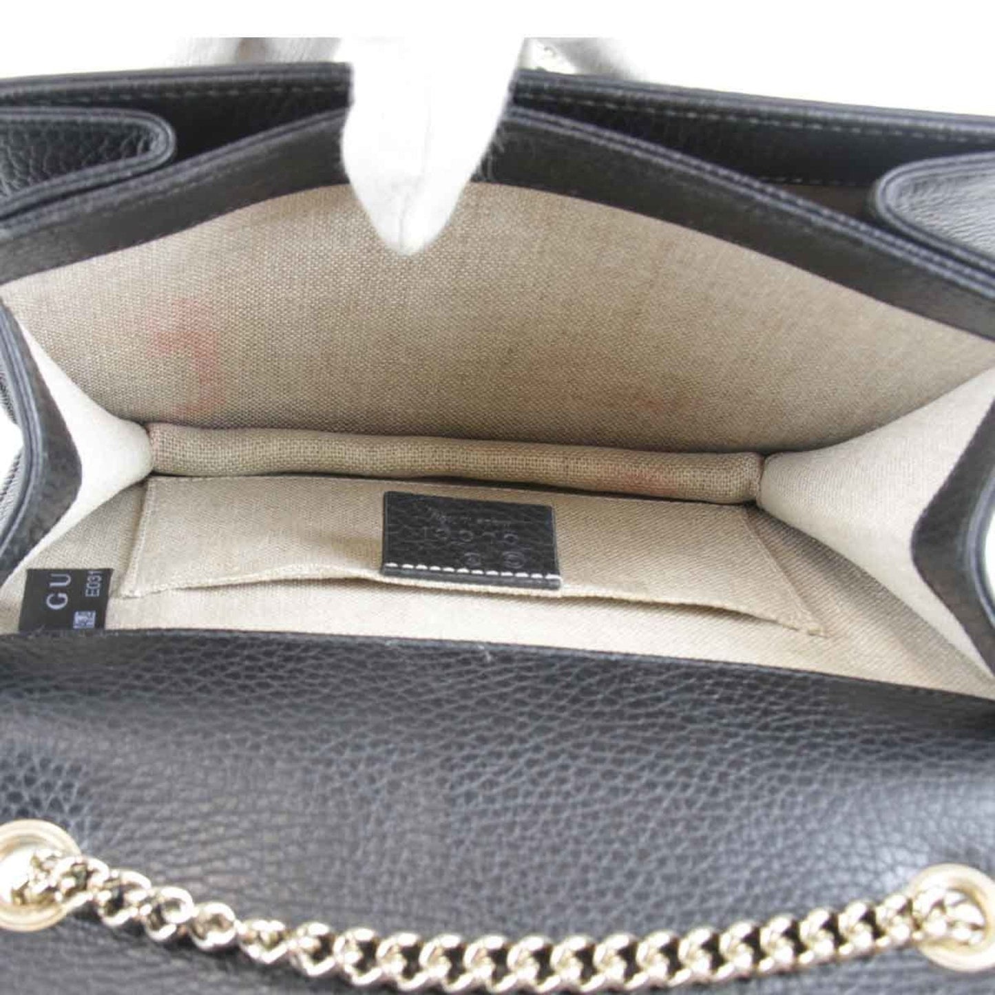 Gucci Black Leather Shoulder Bag