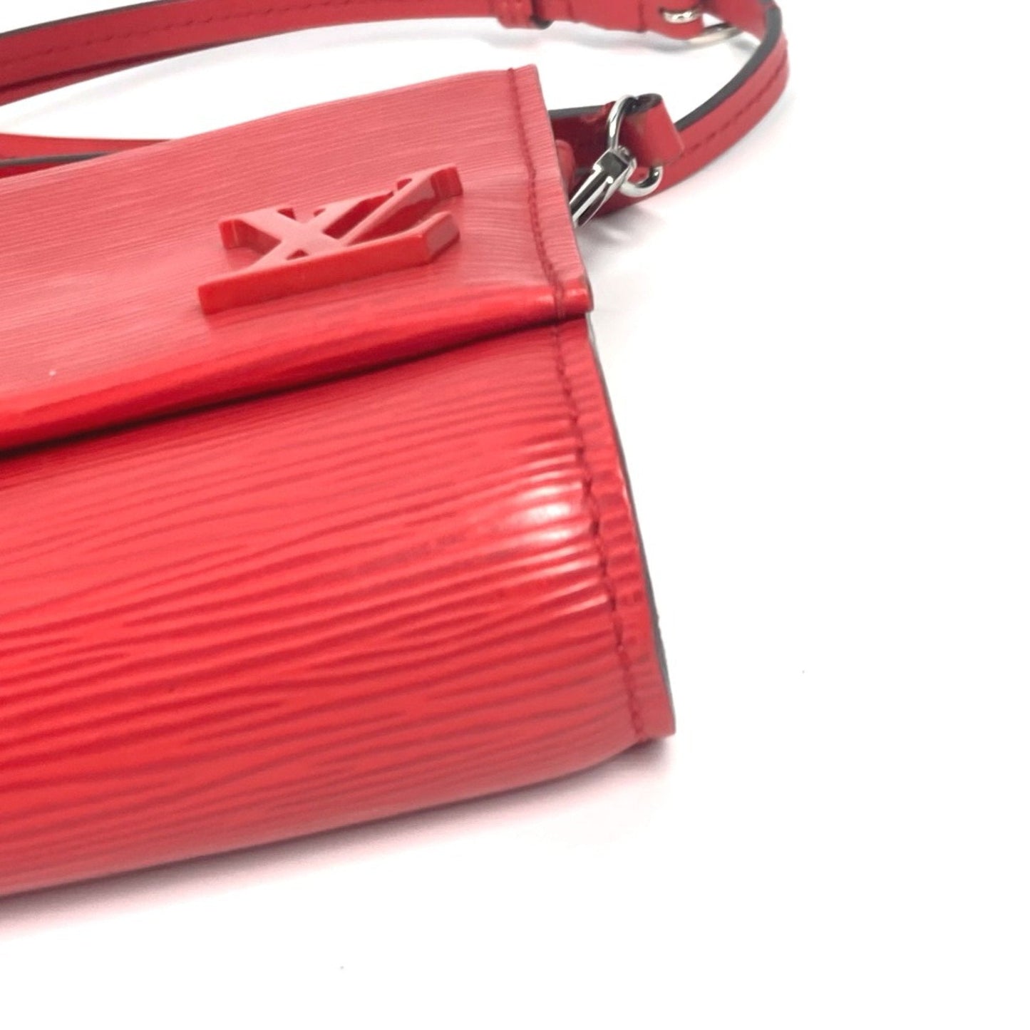Louis Vuitton Red Leather Shoulder Bag