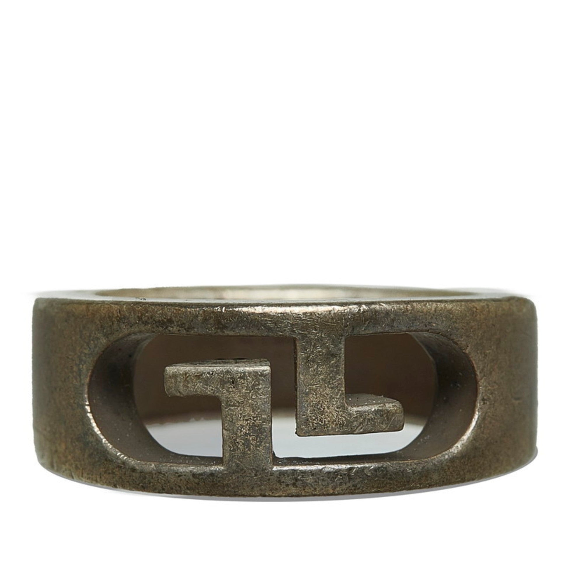 Gucci Silver Metal Band Ring ()