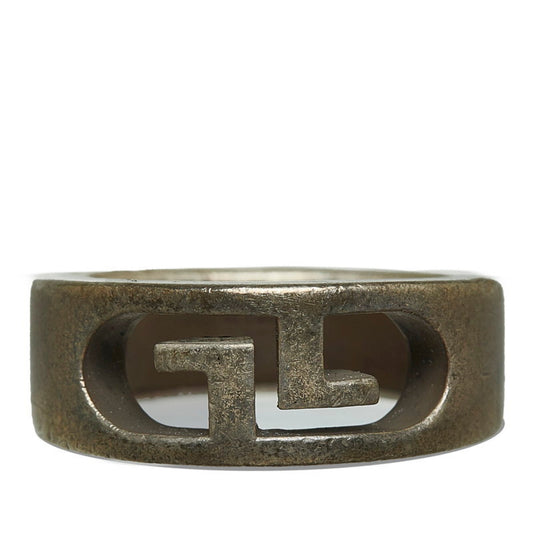 Gucci Silver Metal Band Ring ()