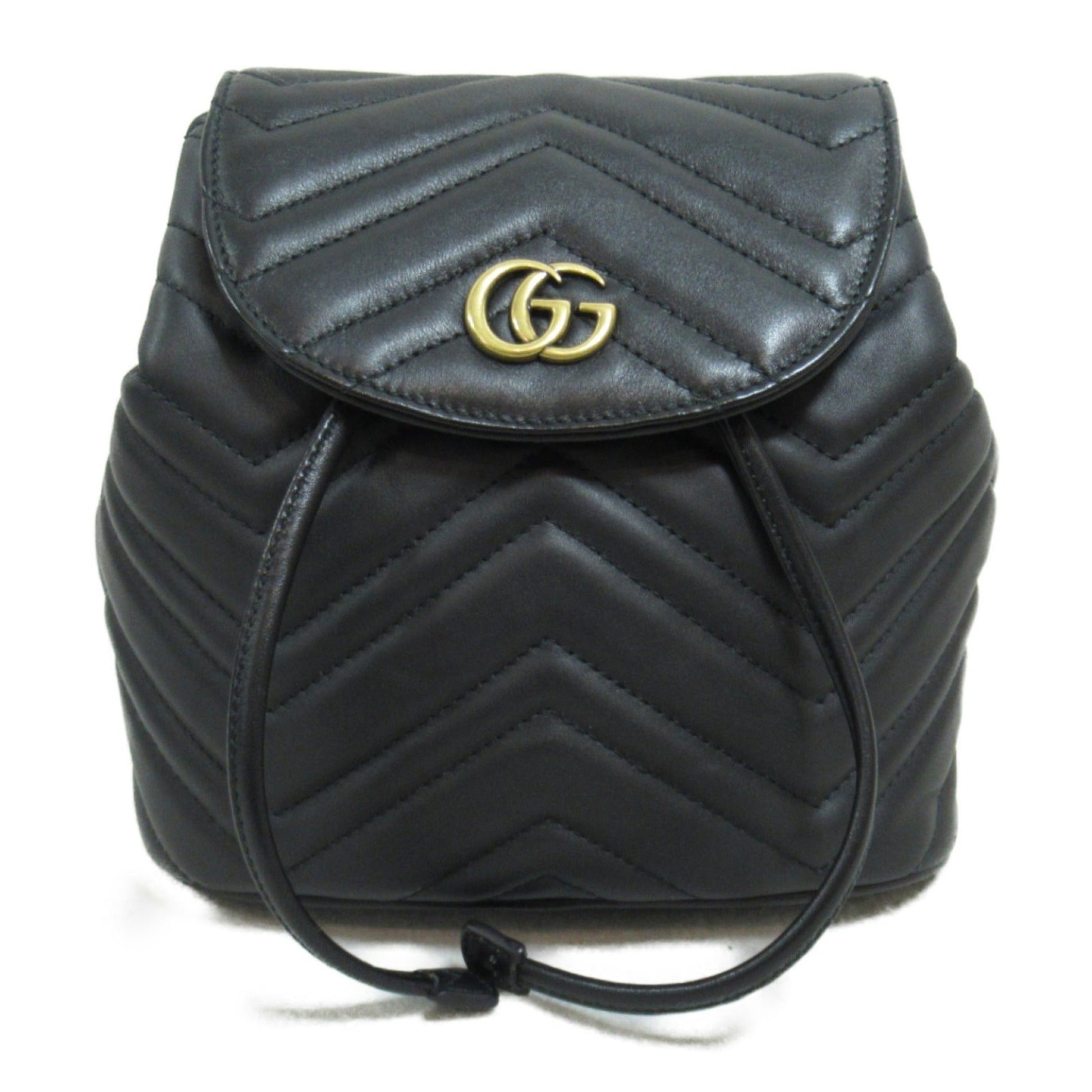 Gucci Black Leather Backpack ()