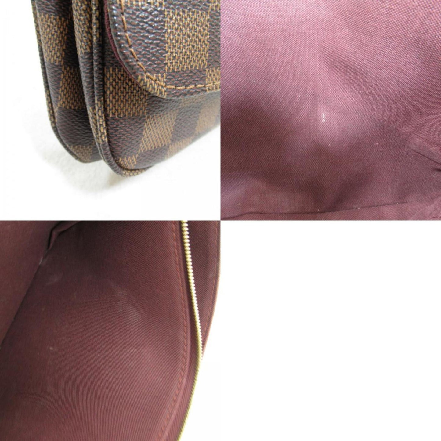 Louis Vuitton Brown Coated Canvas Damier Azur Pvc Shoulder Bag