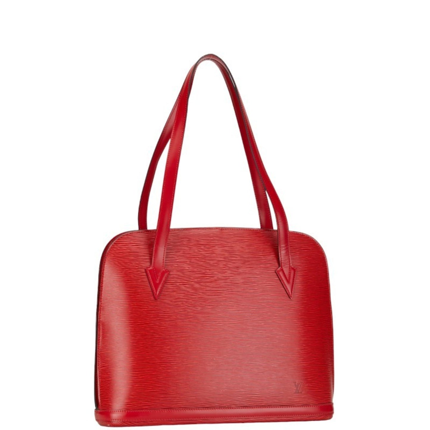 Louis Vuitton Castilian Red Leather Shoulder Bag Tote Bag
