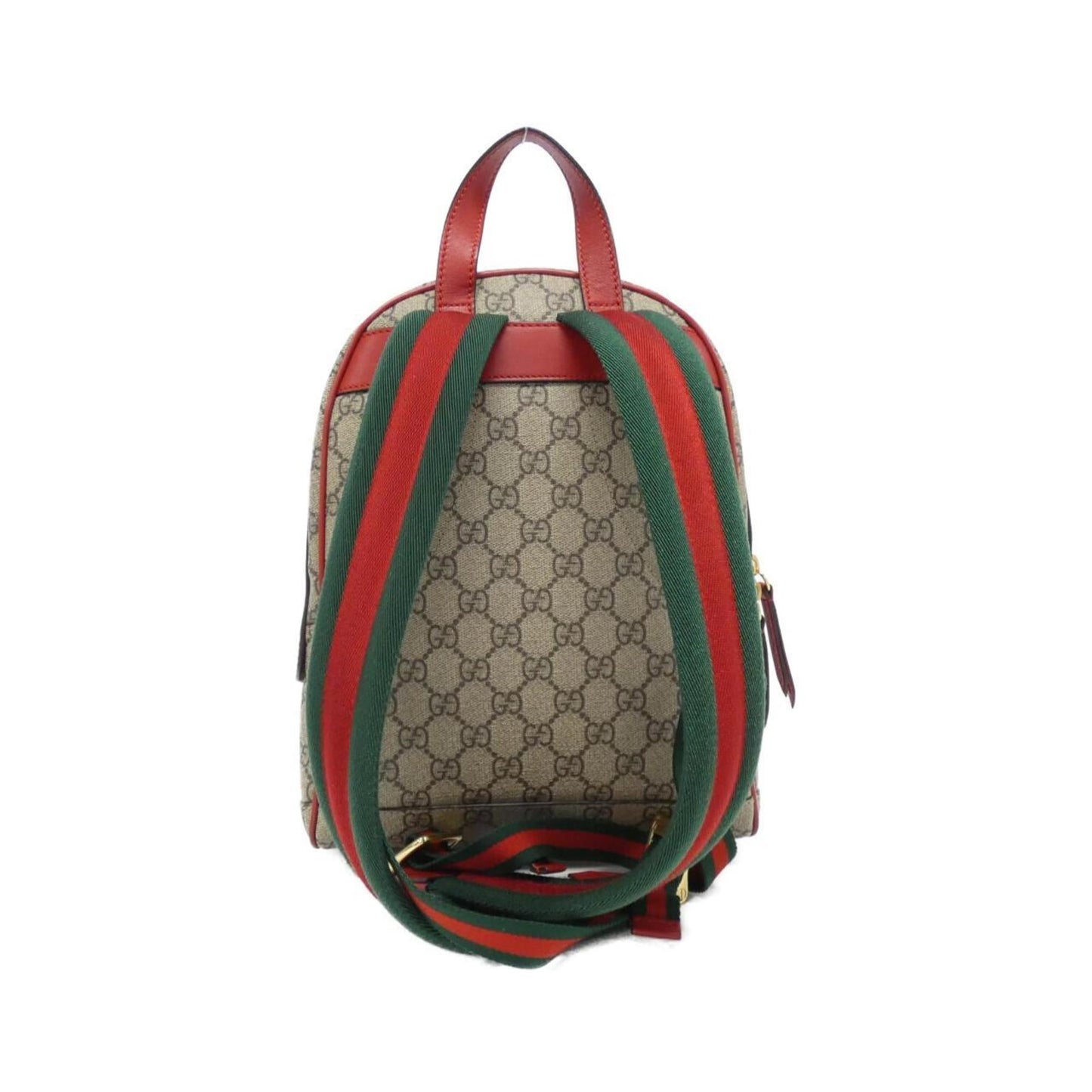 Gucci Beige Red Color Gg Supreme Backpack