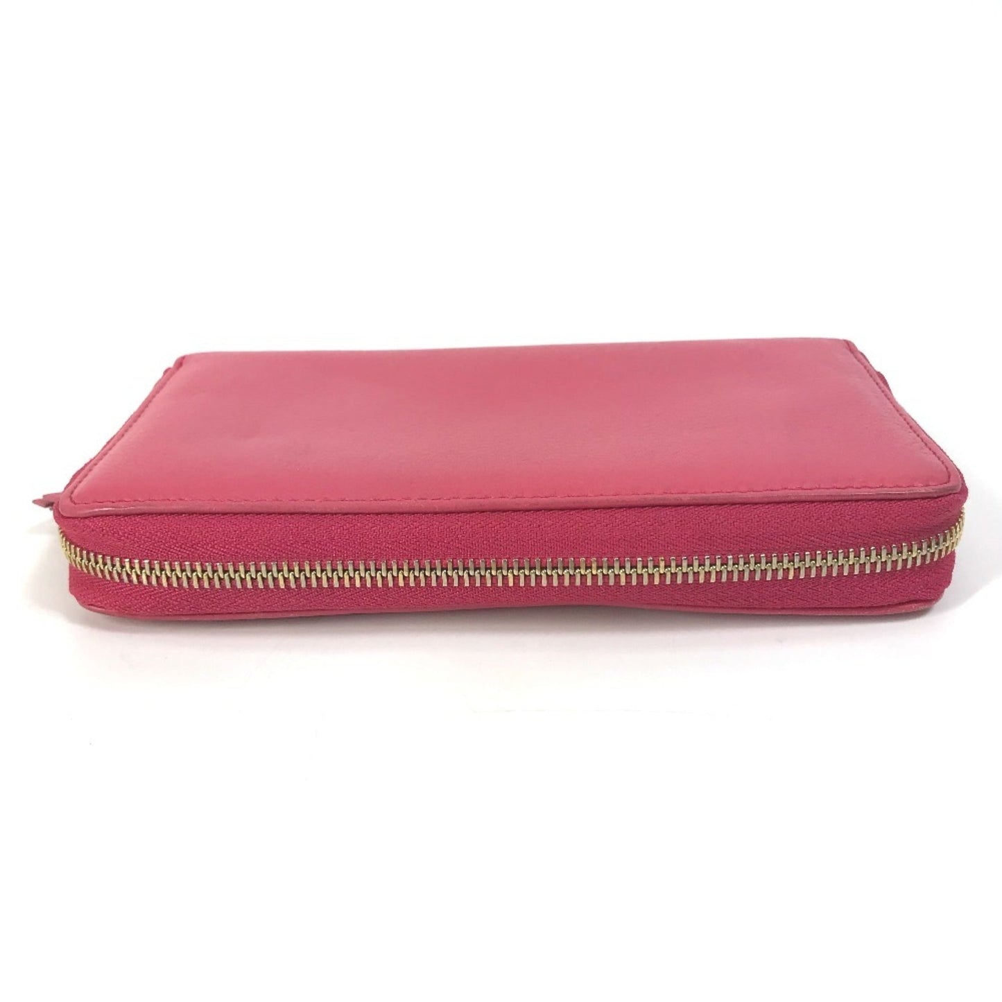 Gucci Red Color Leather Long Wallet (Bi-Fold)