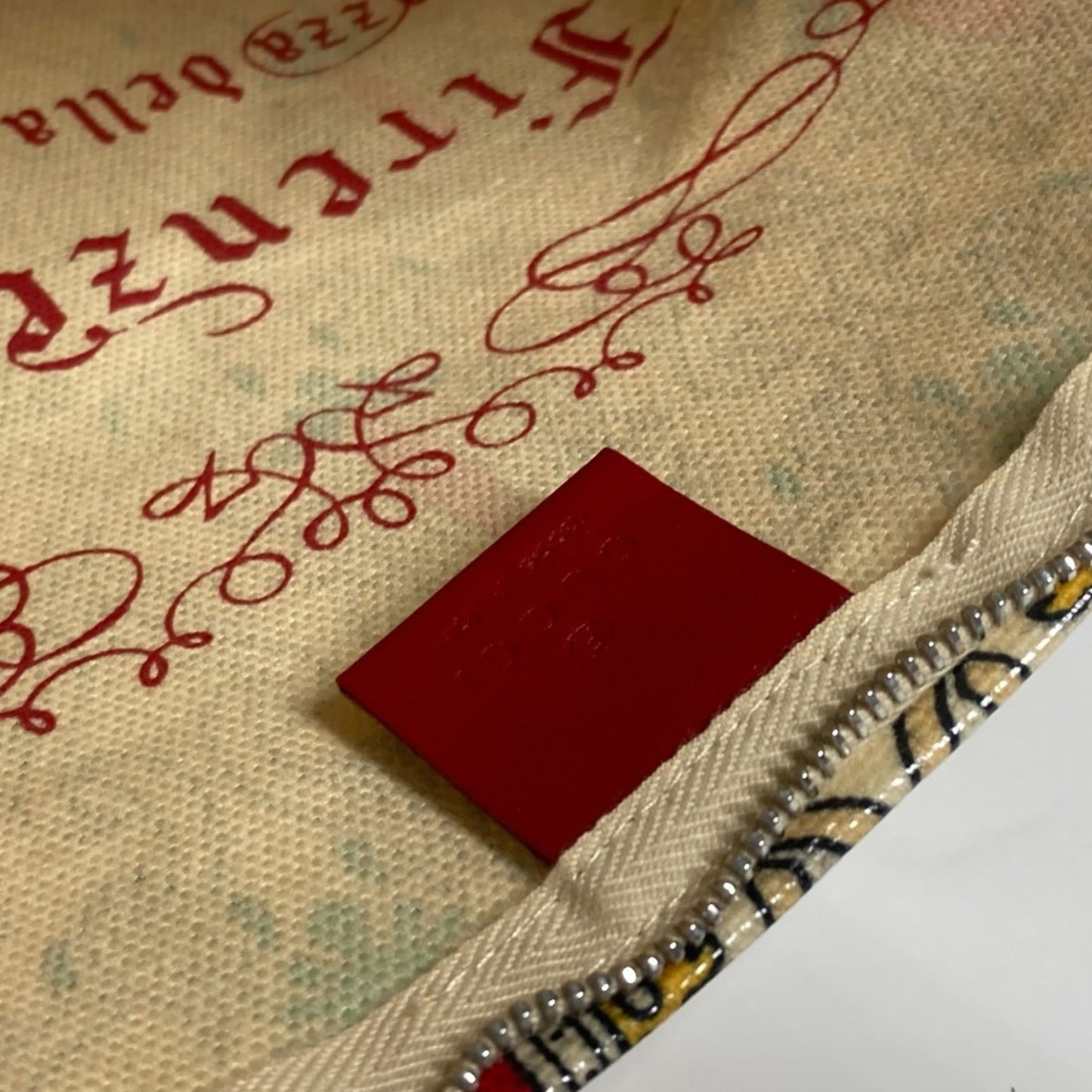 Gucci Red Color Coated Canvas Clutch Bag Pouch