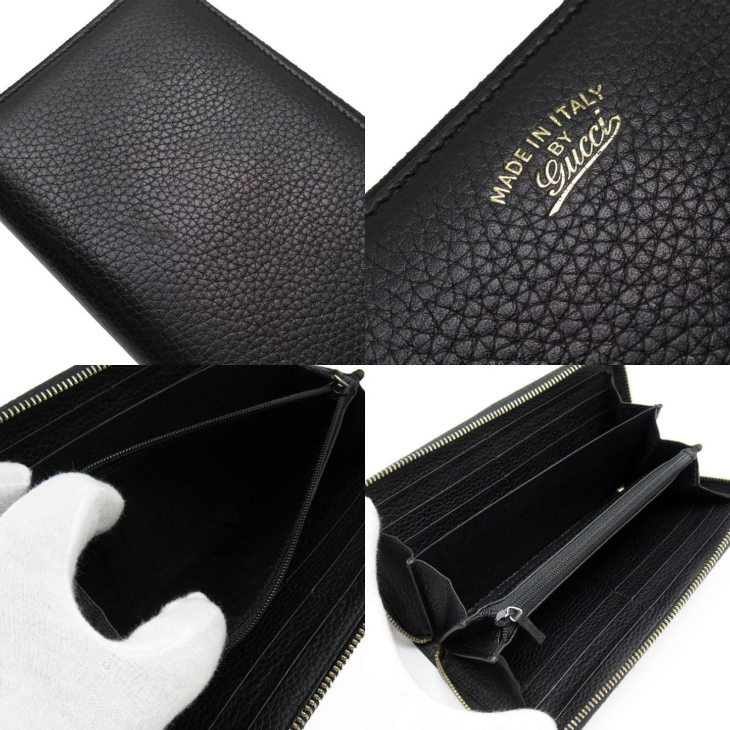 Gucci Black Leather Wallet (Bi-Fold)