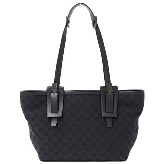 Gucci Black Gg Canvas Shoulder Bag Tote Bag ()
