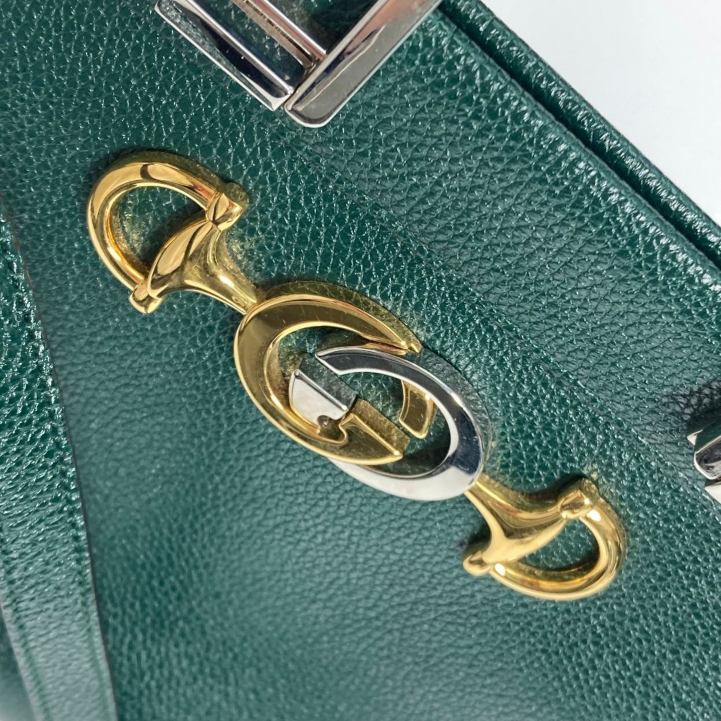 Gucci Green Leather Handbag