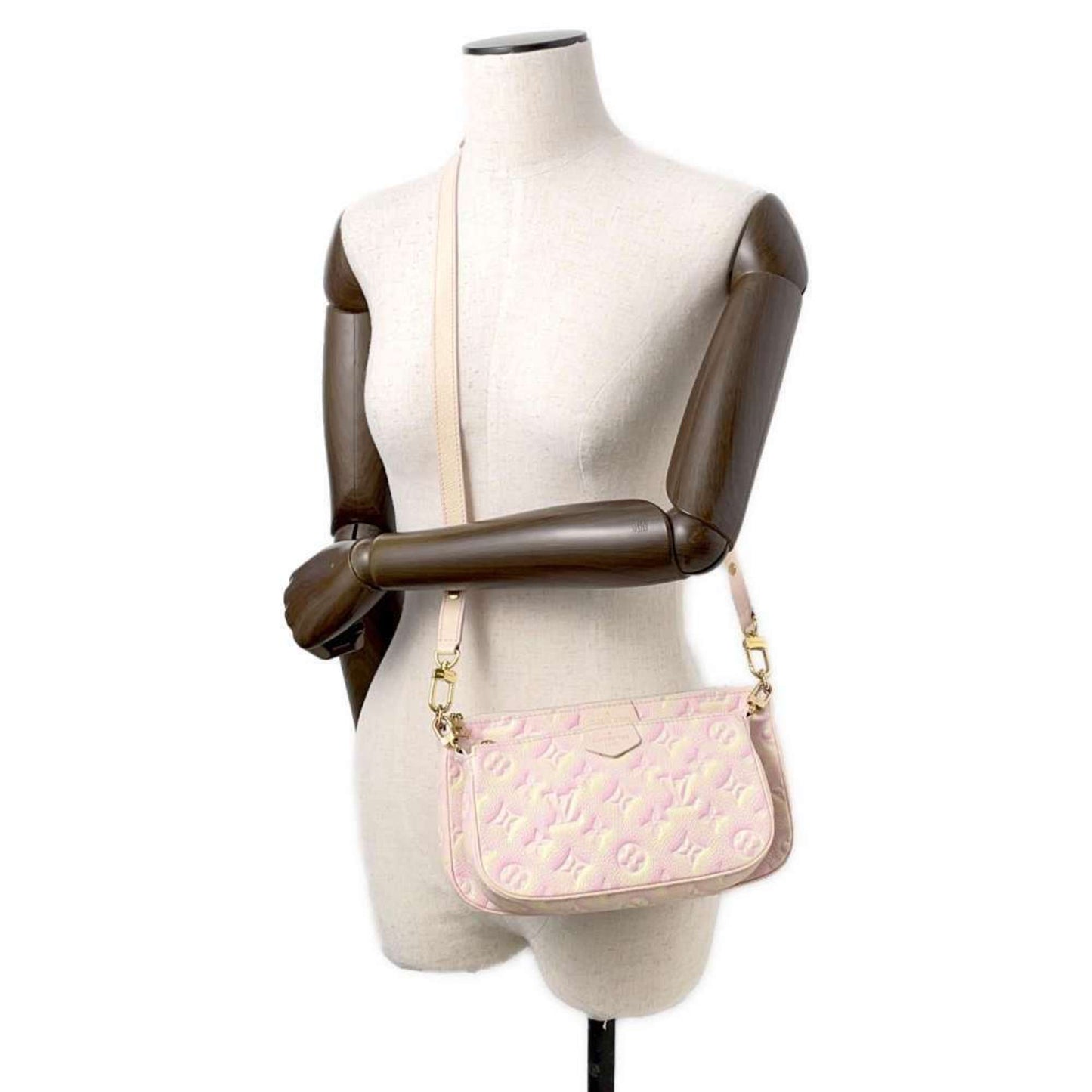 Louis Vuitton Monogram Empreinte Pink Monogram Empreinte Pochette Shoulder Bag