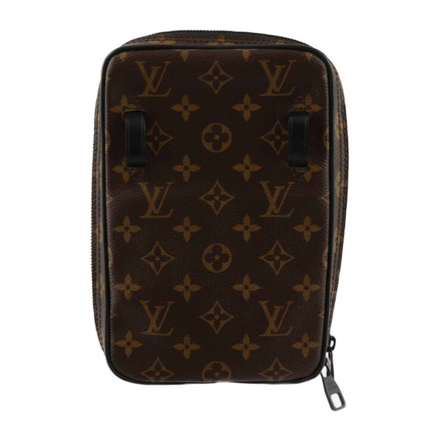 Louis Vuitton Black Brown Monogram Monogram Leather Shoulder Bag Sling Bag