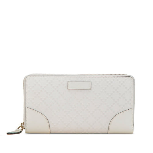 Gucci White Pvc Leather Long Wallet (Bi-Fold) ()